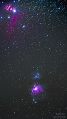 オリオン座大星雲付近