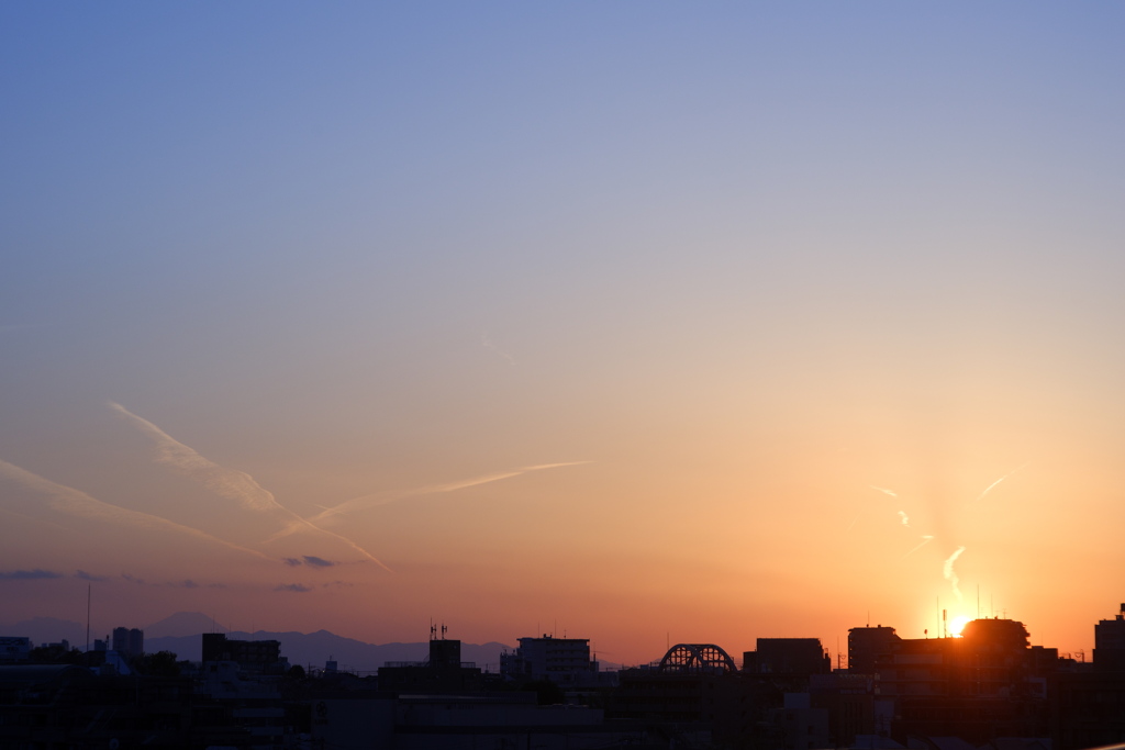 春の夕暮れ