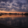 都会の夕暮れ