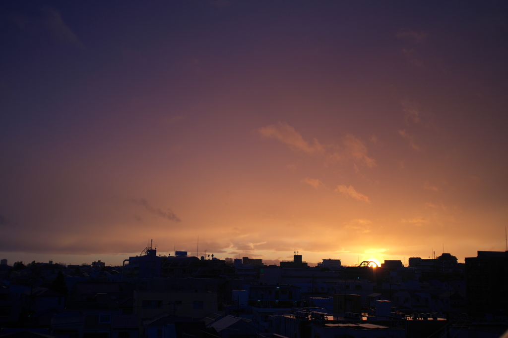 雨後の夕焼け