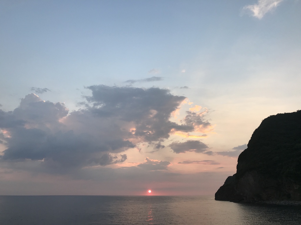 iPhoneで撮る夕日