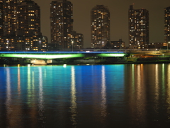 隅田川佃大橋夜景