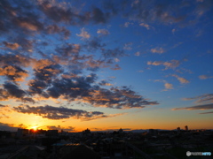 わが街の夕暮れ