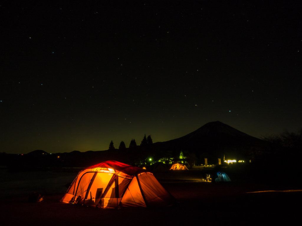 1月 キャンプの夜