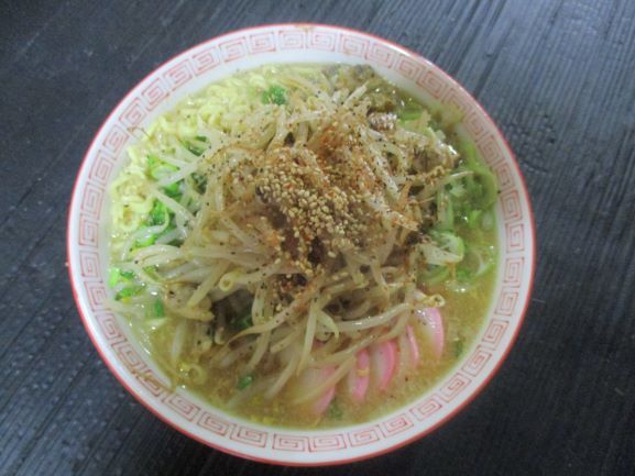 インスタントもやしアサリラーメン