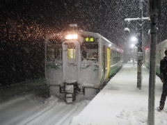 大白川駅の冬