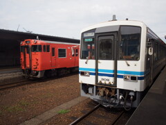 三江線終点江津駅
