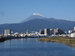 沼津から富士山