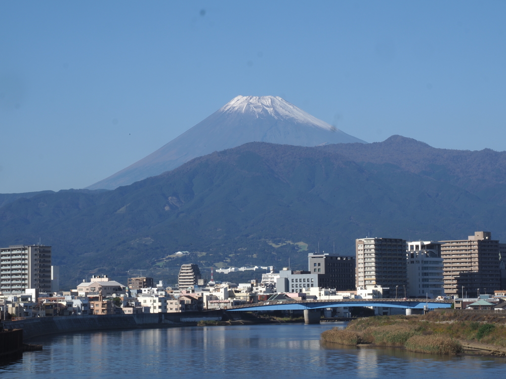 沼津から富士山