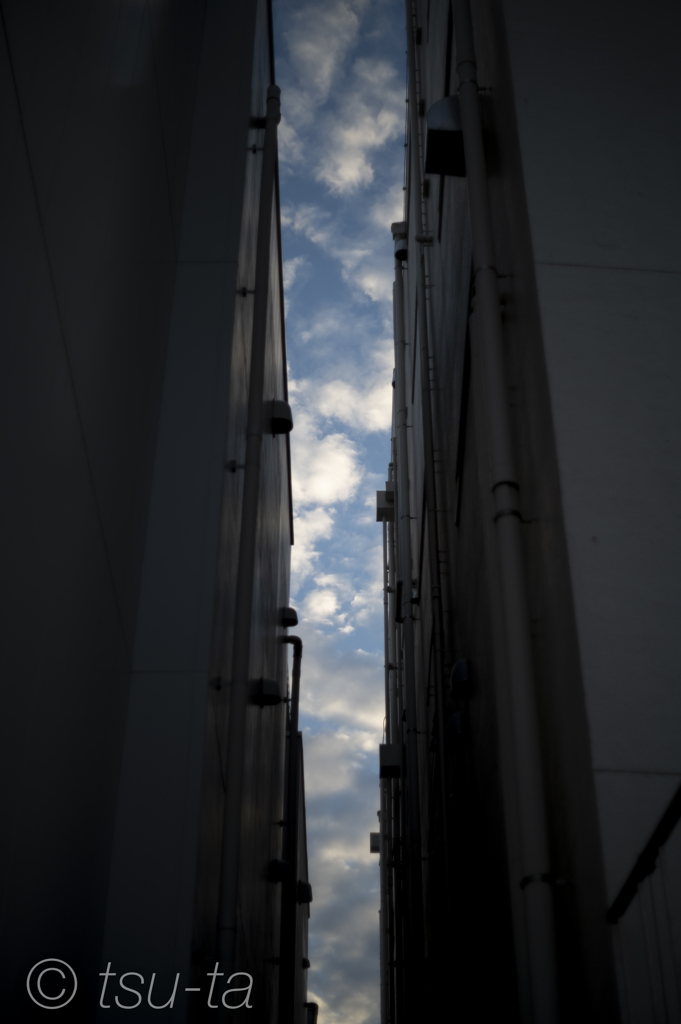 細い空