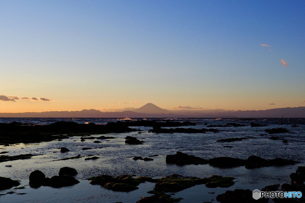岡崎海岸からの富士山 2