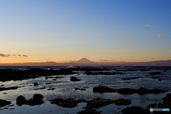 岡崎海岸からの富士山 2