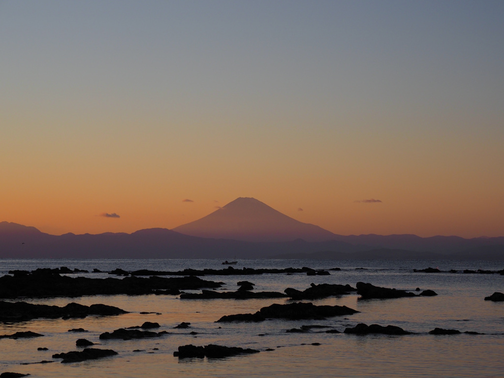 岡崎海岸の夕景　2020/12/21-3