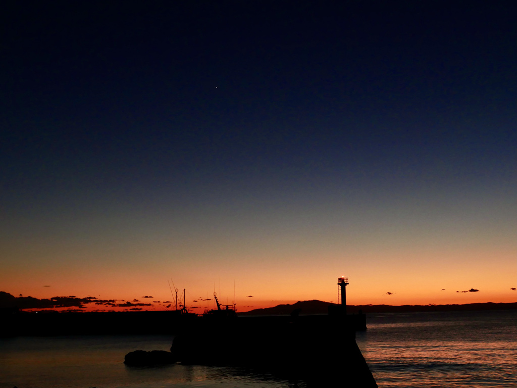 岡崎海岸の夕景　2020/12/21-9