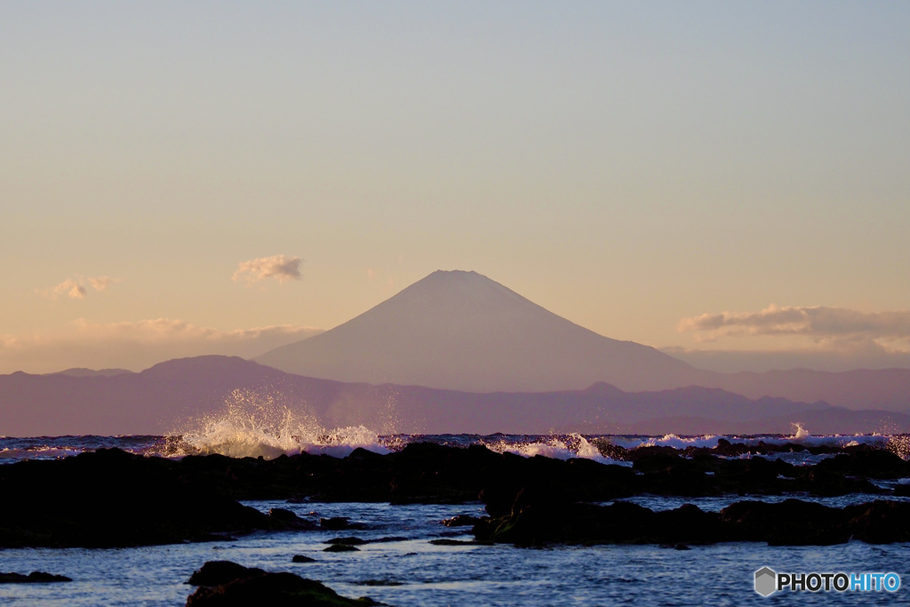 岡崎海岸からの富士山 1