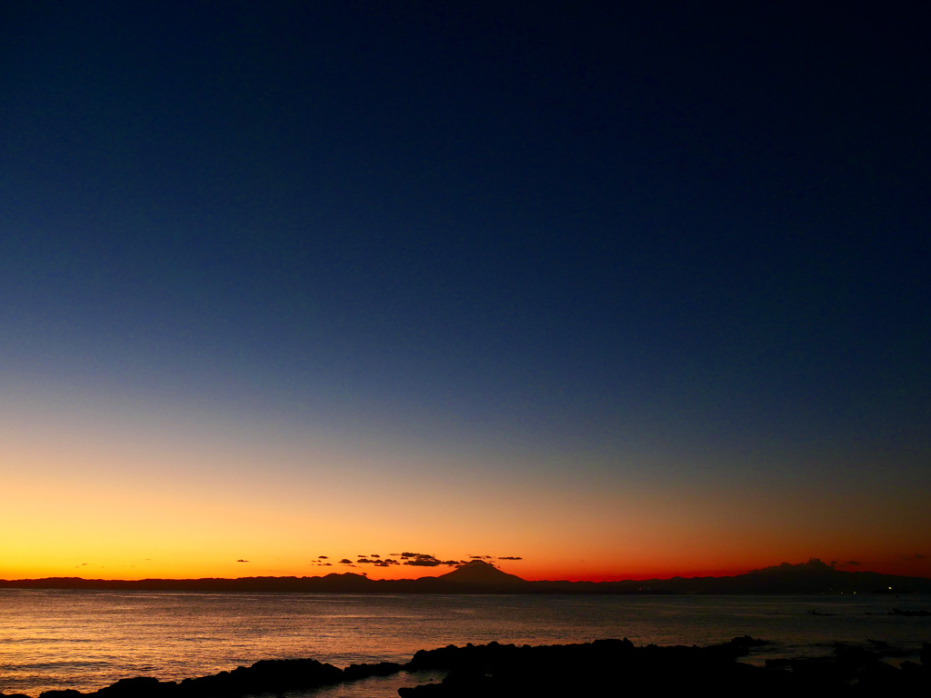 岡崎海岸の夕景　2020/12/21-7