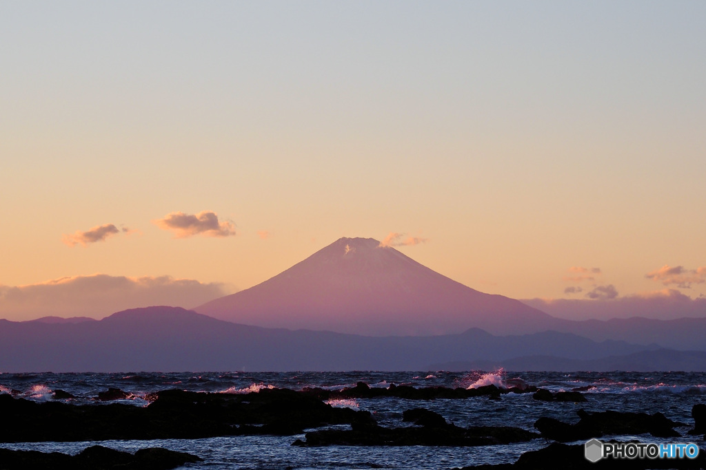 岡崎海岸からの富士山 4