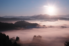 秋晴れの朝