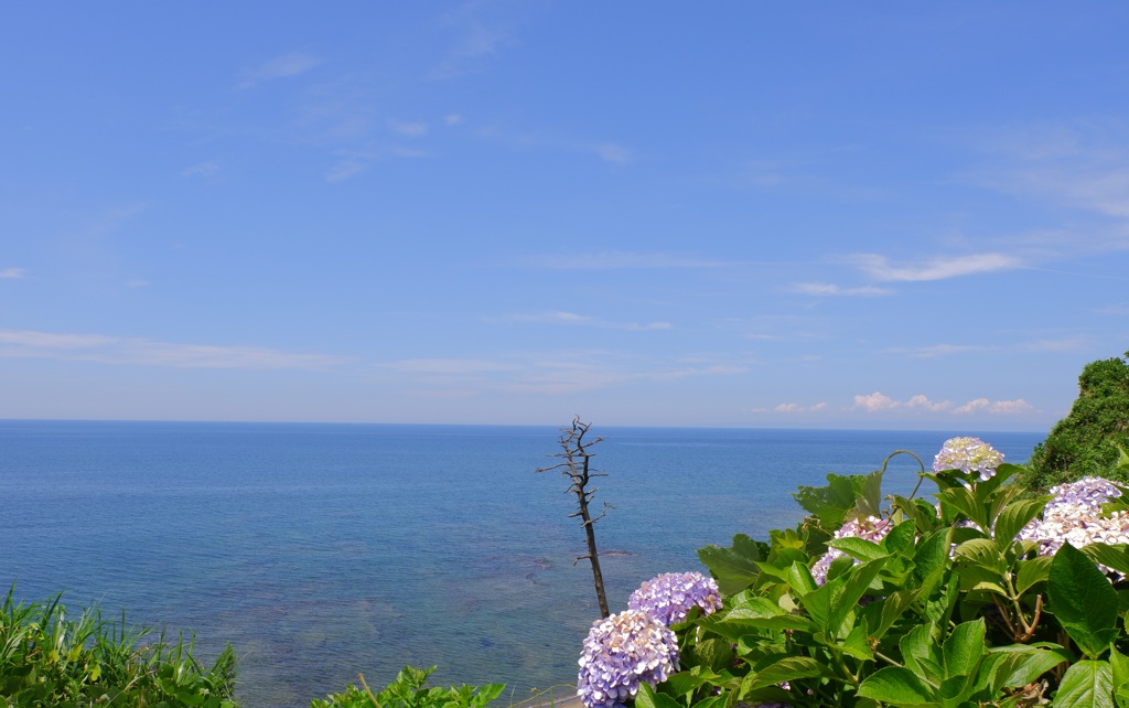 梅雨明け海と空