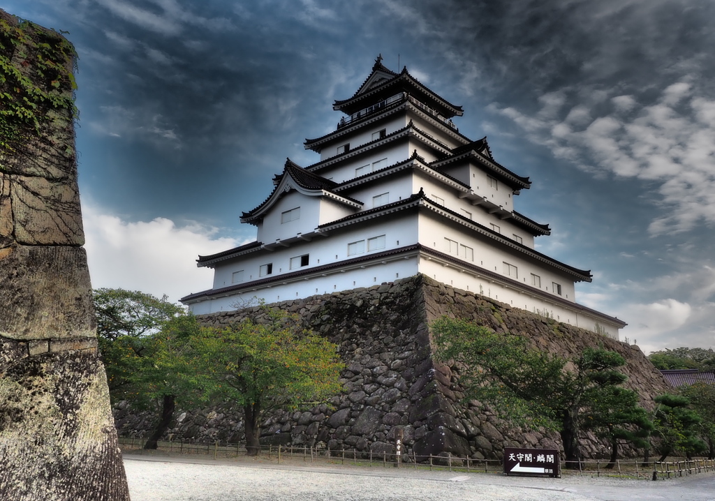 初秋の会津若松城