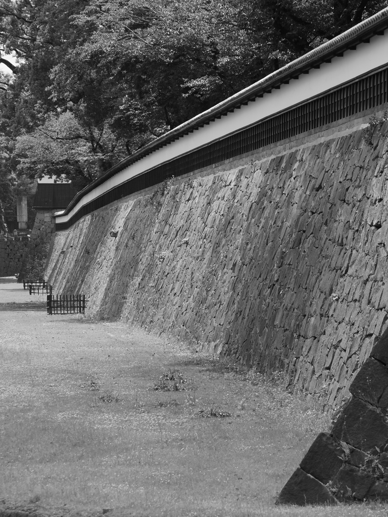 日本一の長壁　熊本城