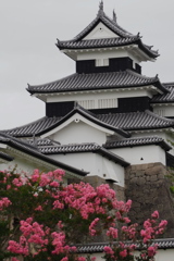 残暑　白河小峰城