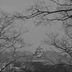 名古山から見た冬景色