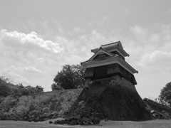じっと耐えて　熊本城