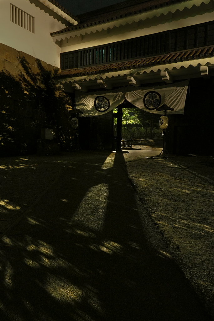 黒鉄門の夜　会津若松城