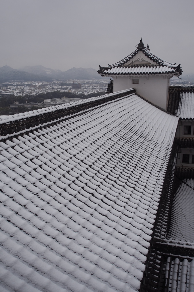 廊下櫓も雪景色