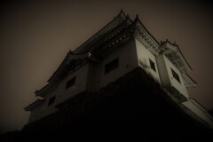 東北の夏の夜　白石城