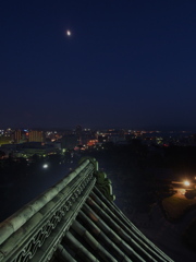 夜の松江城天守