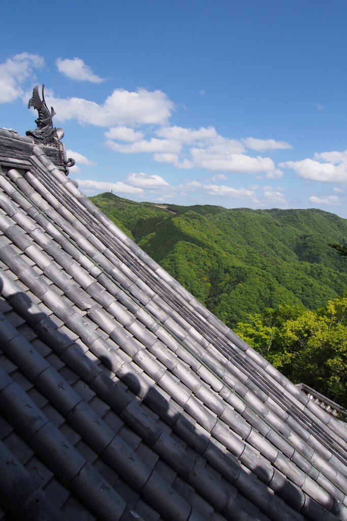 見晴らし　備中松山城