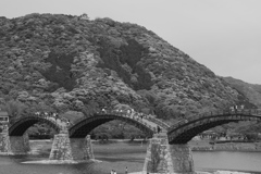 錦帯橋と岩国城天守