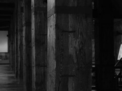 柱の数　松江城天守