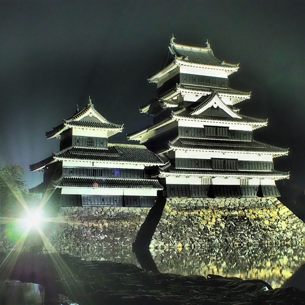 威風堂々　松本城大小天守