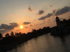 ケープコッドの夕日