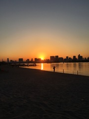 台場の夕日