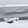 北海道　冬に撮った写真⑰　石狩市・灯台と舟の１月