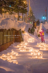 北海道　冬に撮った写真48　小樽雪あかりの路⑩