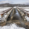 北海道　冬に撮った写真21　石狩の晩冬　「雪解け」