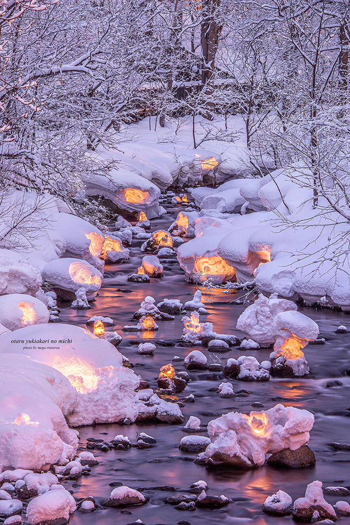 北海道　冬に撮った写真55　小樽雪あかりの路⑯