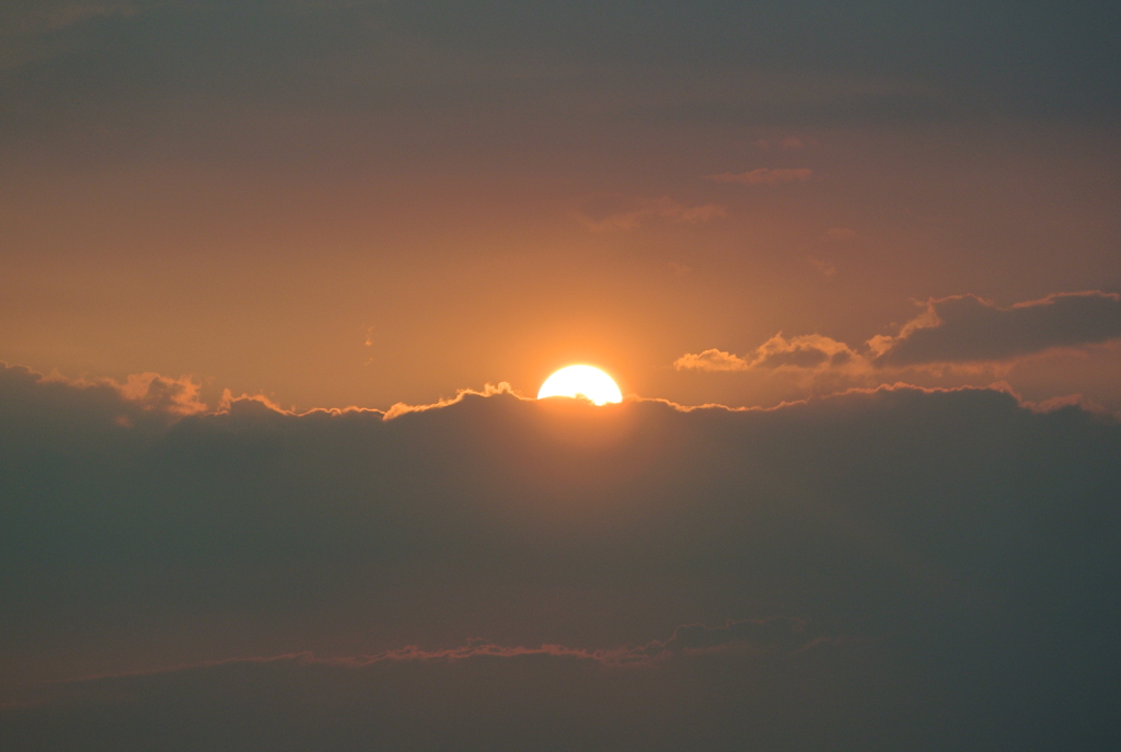 本日の夕陽