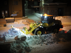 除雪中