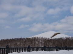 モエレ山　雪面崩壊