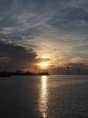 石狩湾新港夕景