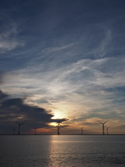 石狩湾新港夕景