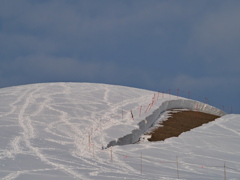 モエレ山　雪面崩壊