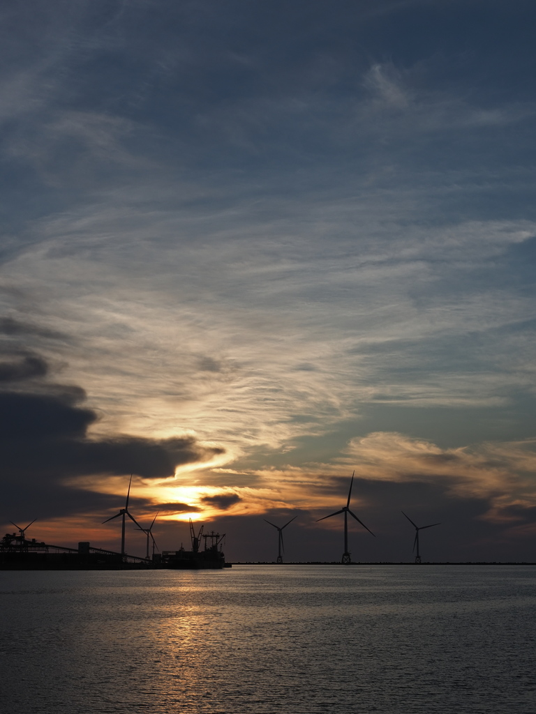 石狩湾新港夕景