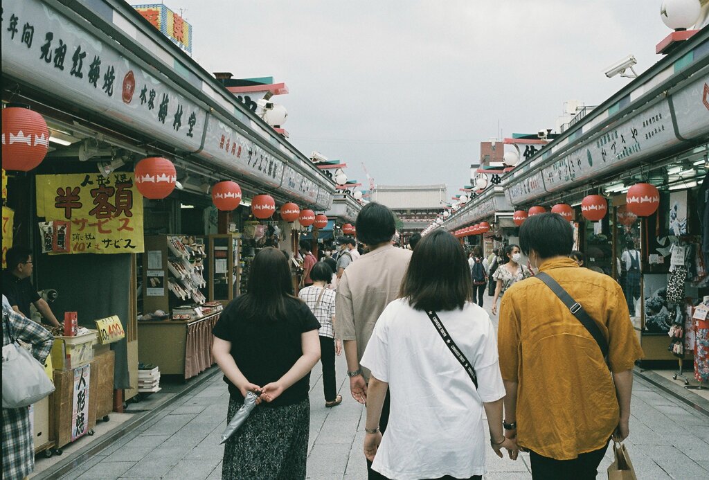 浅草にて